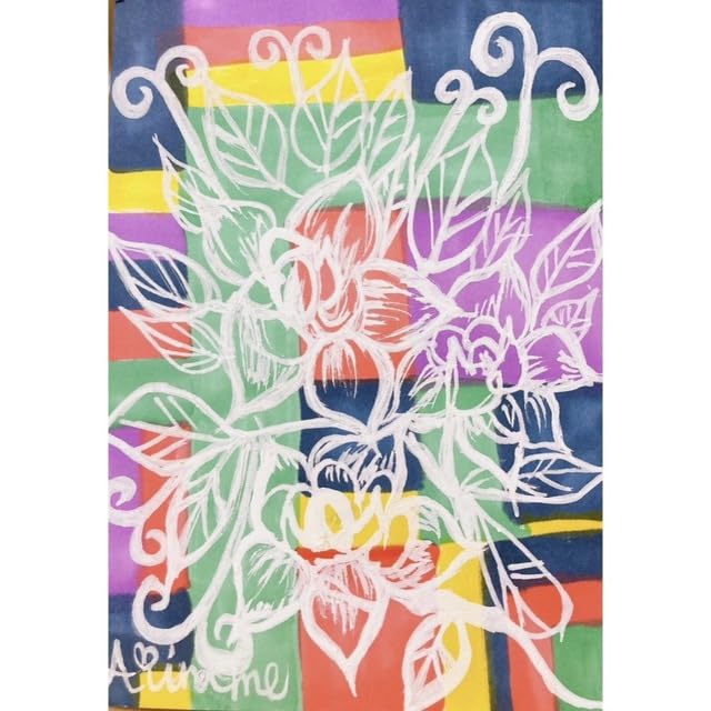 Amazon.co.jp: 開運の花 邪気払い 原画 絵画 : ホーム＆キッチン